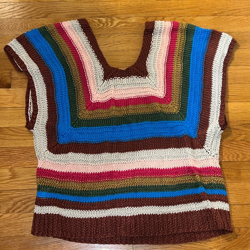 Colorful Striped Knit Top